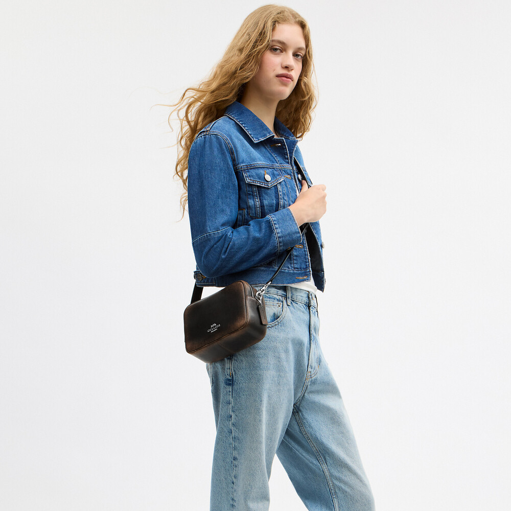 CoachโOutlet Mini Carey Crossbody Bag In Loved Leather